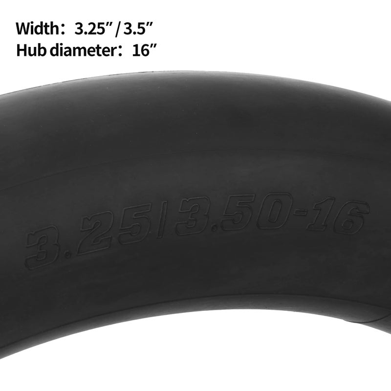 RUTU 3.00-16 3.25/3.50-16 Motorcycle Inner Tubes with TR4 Straight Valve Stem, Compatible with 90/100-16 100/80-16 100/90-16 50cc 90cc 110cc Pit Dirt Bikes 16 inch Tires 2Pcs - Image 2